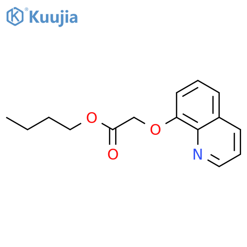 Acetic acid, (8-quinolinyloxy)-, butyl ester structure