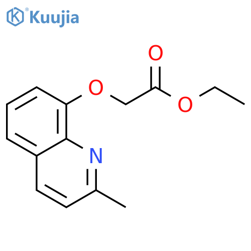 Acetic acid, [(2-methyl-8-quinolinyl)oxy]-, ethyl ester structure