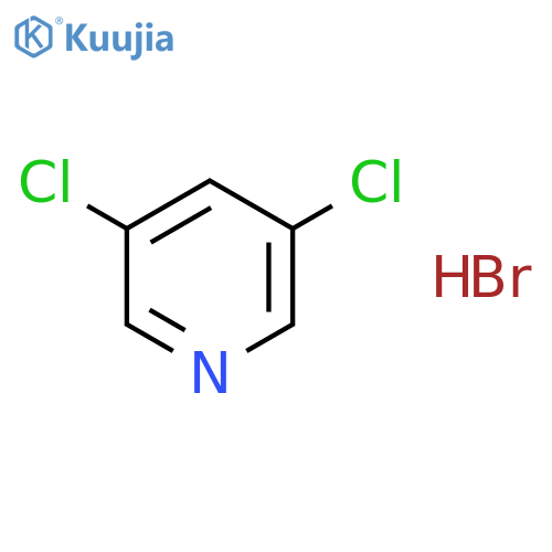 Pyridine, 3,5-dichloro-, hydrobromide structure