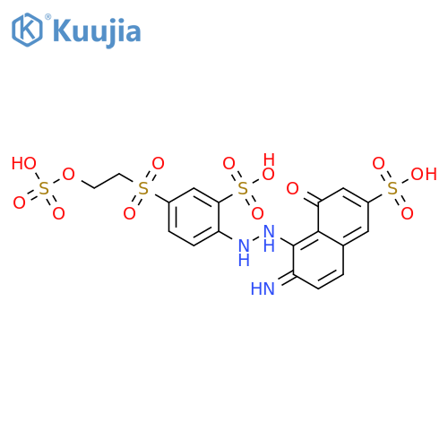 2-Naphthalenesulfonicacid,6-amino-4-hydroxy-5-[2-[2-sulfo-4-[[2-(sulfooxy)ethyl]sulfonyl]phenyl]diazenyl]- structure