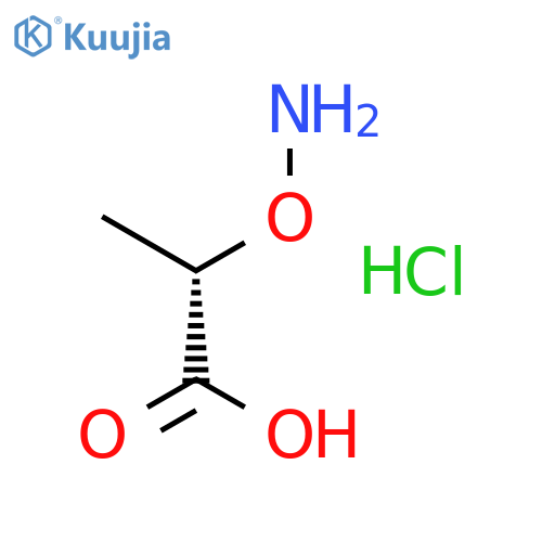 Propanoic acid, 2-(aminooxy)-, hydrochloride, (S)- structure