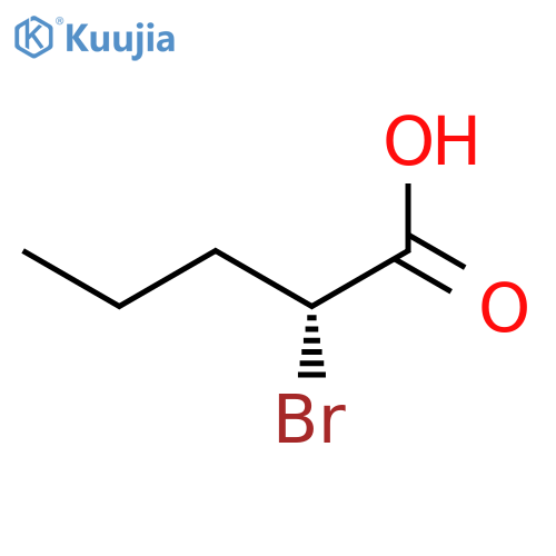PENTANOIC ACID, 2-BROMO-, (R)- structure