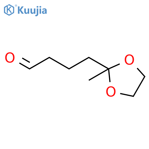 1,3-Dioxolane-2-butanal, 2-methyl- structure