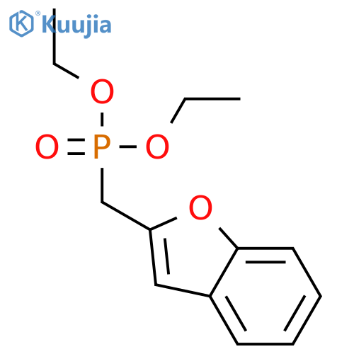 PHOSPHONIC ACID, (2-BENZOFURANYLMETHYL)-, DIETHYL ESTER structure