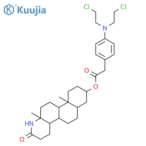 [(4as,4br,6as,8s,10as,10bs,12as)-10a,12a-dimethyl-2-oxo-3,4,4a,4b,5,6,6a,7,8,9,10,10b,11,12-tetradecahydro-1h-naphtho[2,1-f]quinolin-8-yl] 2-[4-[bis(2-chloroethyl)amino]phenyl]acetate structure