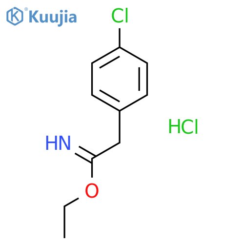 BENZENEETHANIMIDIC ACID, 4-CHLORO-, ETHYL ESTER, HYDROCHLORIDE structure