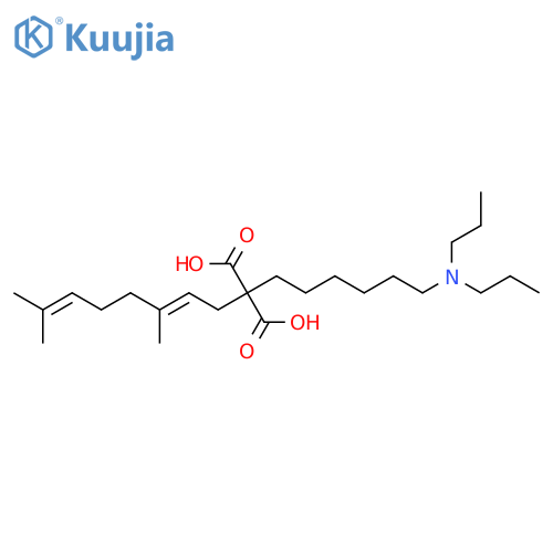 Propanedioic acid, (3,7-dimethyl-2,6-octadienyl)[6-(dipropylamino)hexyl]-, (E)- (9CI) structure