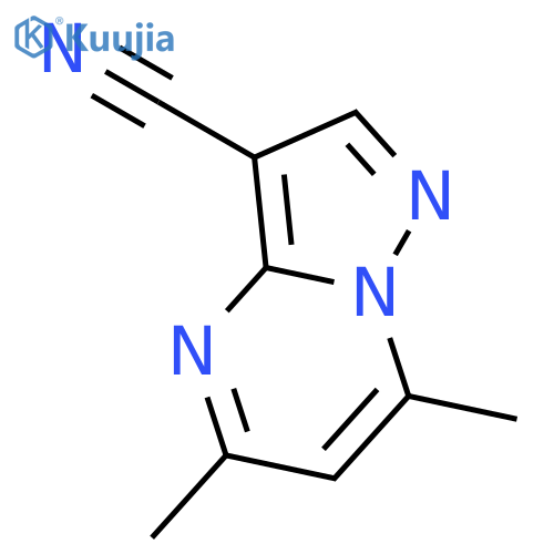 5,7-Dimethylpyrazolo[1,5-a]pyrimidine-3-carbonitrile structure