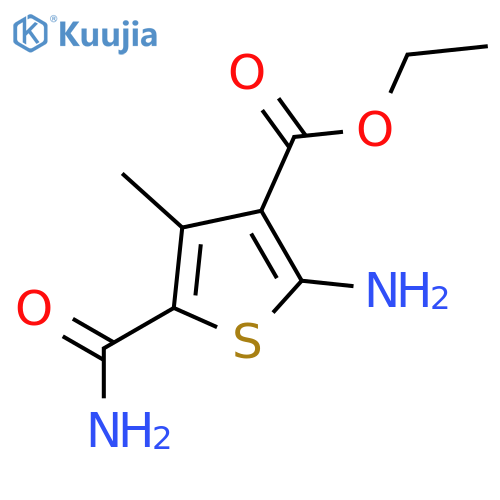 Ethyl 2-Amino-5-(aminocarbonyl)-4-methylthiophene-3-carboxylate structure