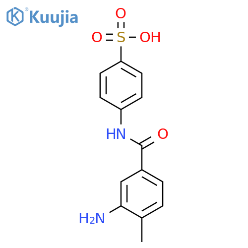 Benzenesulfonic acid,4-[(3-amino-4-methylbenzoyl)amino]- structure