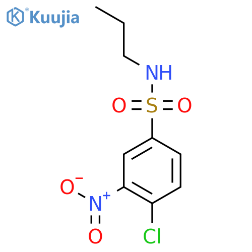 Benzenesulfonamide,4-chloro-3-nitro-N-propyl- structure