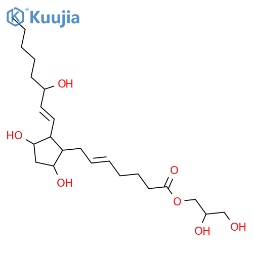 Prosta-5,13-dien-1-oicacid, 9,11,15-trihydroxy-, 2,3-dihydroxypropyl ester, (5Z,9a,11a,13E,15S)- (9CI) structure