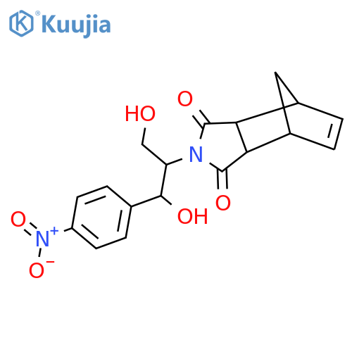 4-1,3-dihydroxy-1-(4-nitrophenyl)propan-2-yl-4-azatricyclo5.2.1.0^{2,6}dec-8-ene-3,5-dione structure