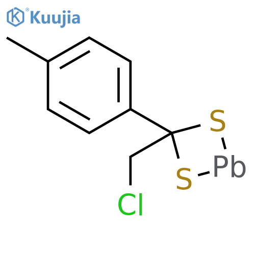 1,3,2-Dithiaplumbetane, 4-(chloromethyl)-4-(4-methylphenyl)- structure