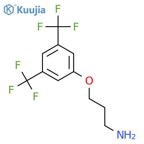 1-PROPANAMINE, 3-[3,5-BIS(TRIFLUOROMETHYL)PHENOXY]- structure