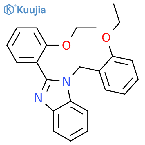1H-Benzimidazole, 2-(2-ethoxyphenyl)-1-[(2-ethoxyphenyl)methyl]- structure