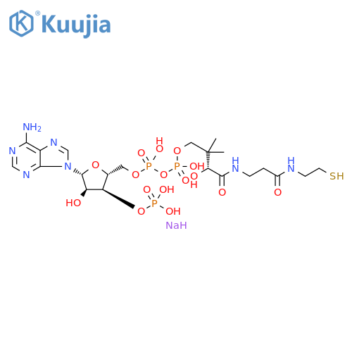 Coenzyme A, sodium salt (1:2) structure