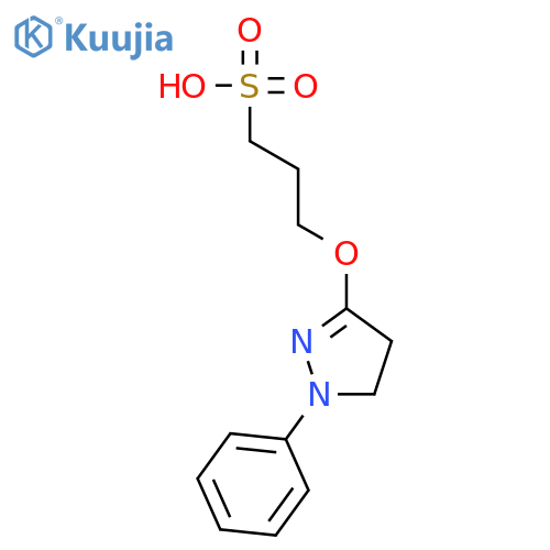 1-PROPANESULFONIC ACID, 3-[(4,5-DIHYDRO-1-PHENYL-1H-PYRAZOL-3-YL)OXY]- structure