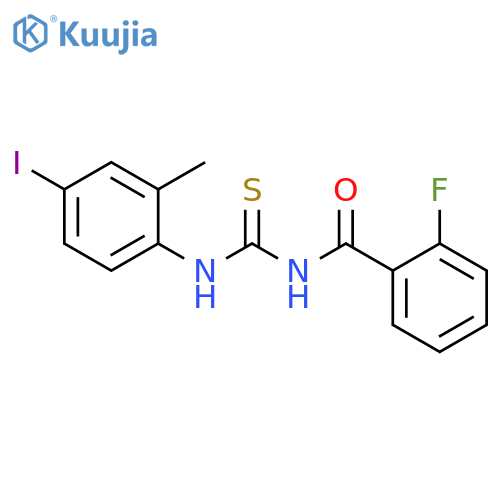 1-(2-Fluoro-benzoyl)-3-(4-iodo-2-methyl-phenyl)-thiourea structure