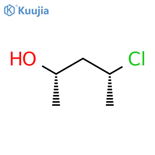 Pentyl, 2-chloro-4-hydroxy-, (2R,4S)-rel- structure