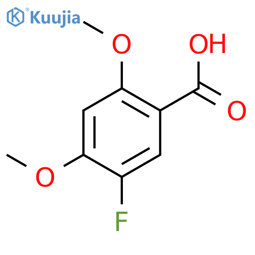 5-fluoro-2,4-dimethoxybenzoic acid structure