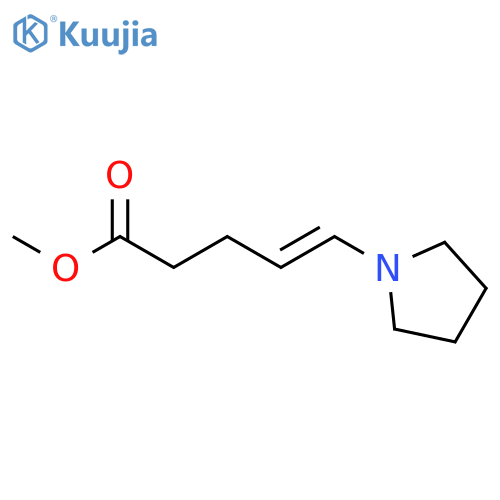 4-PENTENOIC ACID, 5-(1-PYRROLIDINYL)-, METHYL ESTER structure
