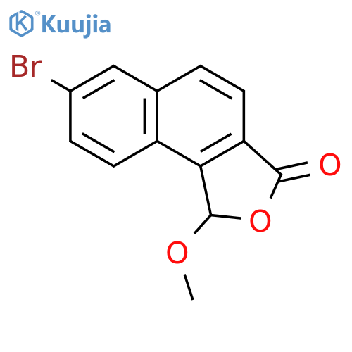 Naphtho[1,2-c]furan-3(1H)-one, 7-bromo-1-methoxy- structure