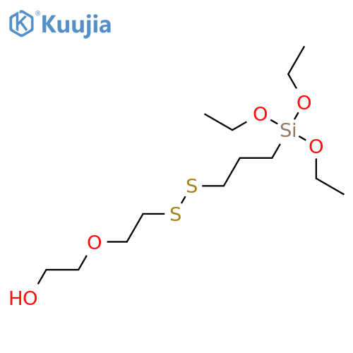 3,12-Dioxa-8,9-dithia-4-silatetradecan-14-ol, 4,4-diethoxy- structure
