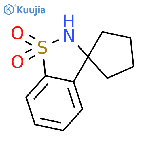 SPIRO[1,2-BENZISOTHIAZOLE-3(2H),1'-CYCLOPENTANE], 1,1-DIOXIDE structure