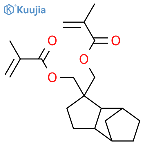 2-Propenoic acid,2-methyl-, 1,1'-[(octahydro-4,7-methano-1H-indene-5,?-diyl)bis(methylene)]ester structure