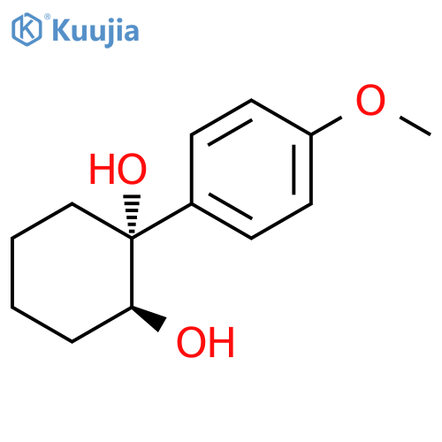 1,2-Cyclohexanediol, 1-(4-methoxyphenyl)-, (1R,2S)-rel- structure