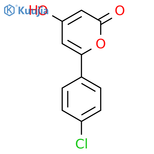2H-PYRAN-2-ONE, 6-(4-CHLOROPHENYL)-4-HYDROXY- structure