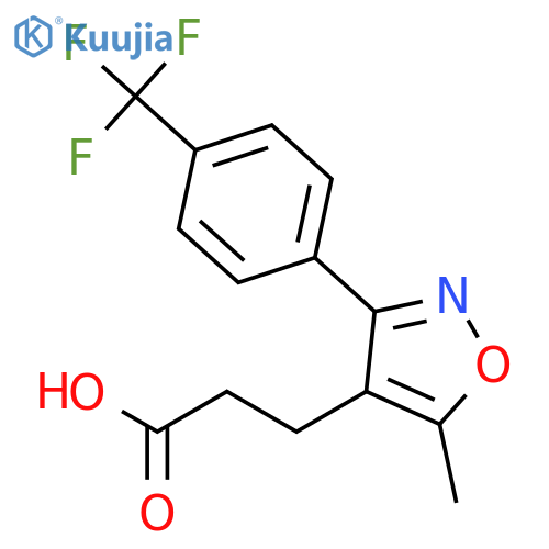 4-ISOXAZOLEPROPANOIC ACID, 5-METHYL-3-[4-(TRIFLUOROMETHYL)PHENYL]- structure