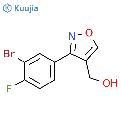 4-Isoxazolemethanol, 3-(3-bromo-4-fluorophenyl)- structure