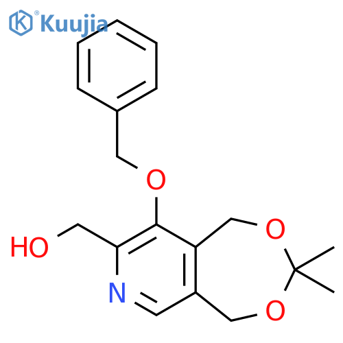 [1,3]Dioxepino[5,6-c]pyridine-8-methanol, 1,5-dihydro-3,3-dimethyl-9-(phenylmethoxy)- structure