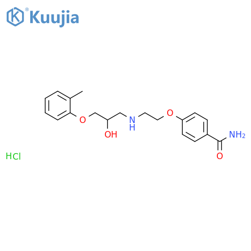 Tolamolol hydrochloride structure