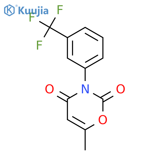 2H-1,3-Oxazine-2,4(3H)-dione, 6-methyl-3-[3-(trifluoromethyl)phenyl]- structure