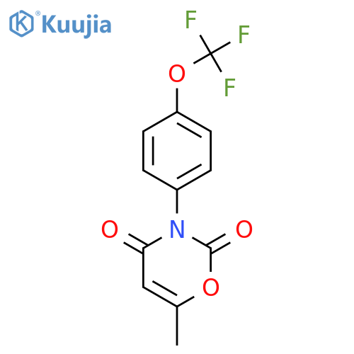 2H-1,3-Oxazine-2,4(3H)-dione, 6-methyl-3-[4-(trifluoromethoxy)phenyl]- structure