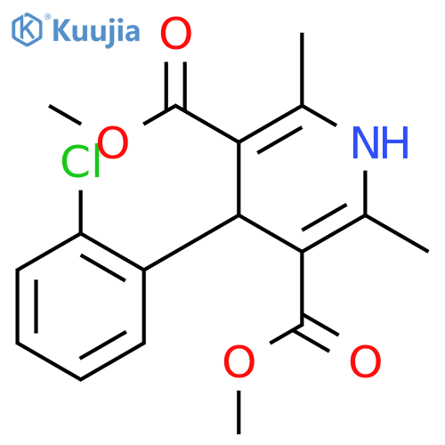 Dimethyl 4-(2-Chlorophenyl)-2,6-dimethyl-1,4-dihydropyridine-3,5-dicarboxylate structure
