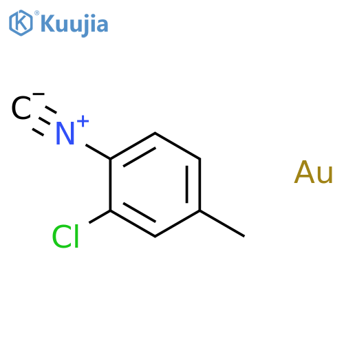 Gold, chloro(1-isocyano-4-methylbenzene)- structure
