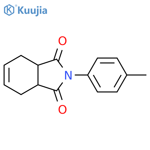 1H-Isoindole-1,3(2H)-dione, 3a,4,7,7a-tetrahydro-2-(4-methylphenyl)- structure