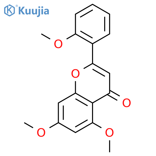 4H-1-Benzopyran-4-one, 5,7-dimethoxy-2-(2-methoxyphenyl)- structure