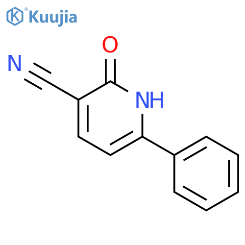 2-Oxo-6-phenyl-1,2-dihydropyridine-3-carbonitrile structure