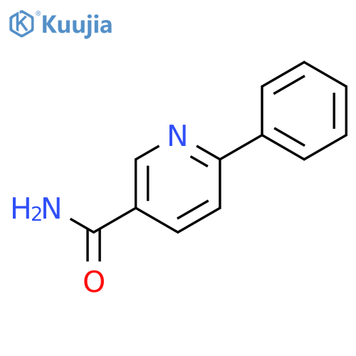 6-Phenyl-3-pyridinecarboxamide structure