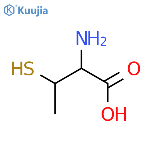 (2S,3R)-2-Amino-3-mercaptobutanoic acid structure