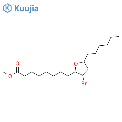 2-Furanoctanoic acid, 3-bromo-5-hexyltetrahydro-, methyl ester structure