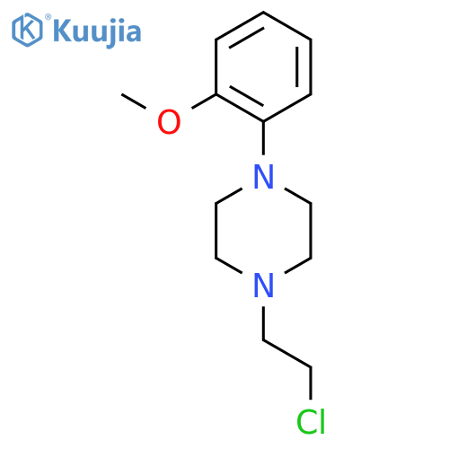 Piperazine,1-(2-chloroethyl)-4-(2-methoxyphenyl)- structure
