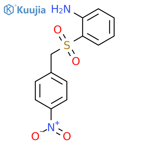 BENZENAMINE, 2-[[(4-NITROPHENYL)METHYL]SULFONYL]- structure