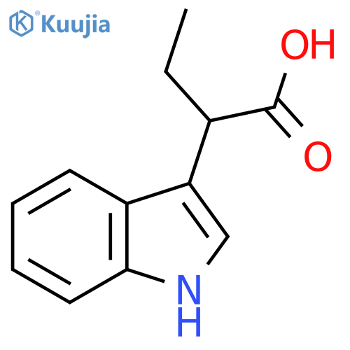 2-(1H-Indol-3-yl)butanoic acid structure