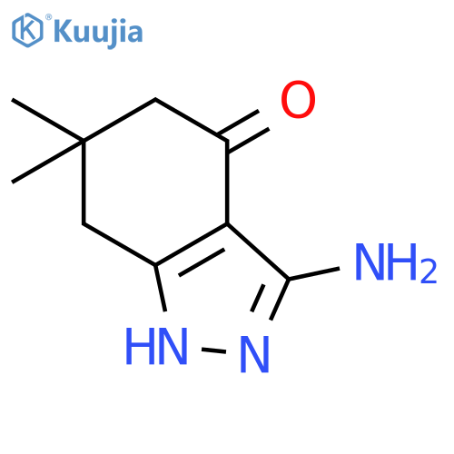 4H-Indazol-4-one, 3-amino-1,5,6,7-tetrahydro-6,6-dimethyl- structure